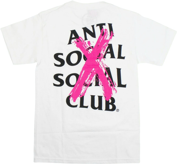 Anti Social Social Club Cancelled T-Shirt Pink/White