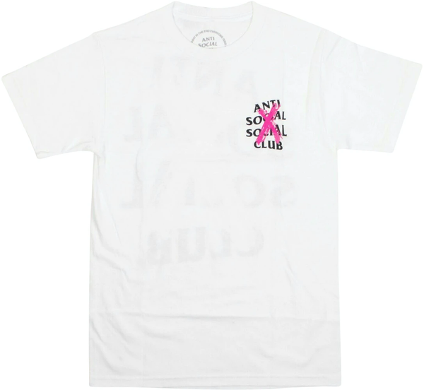 Anti social social club shirt pink cheap