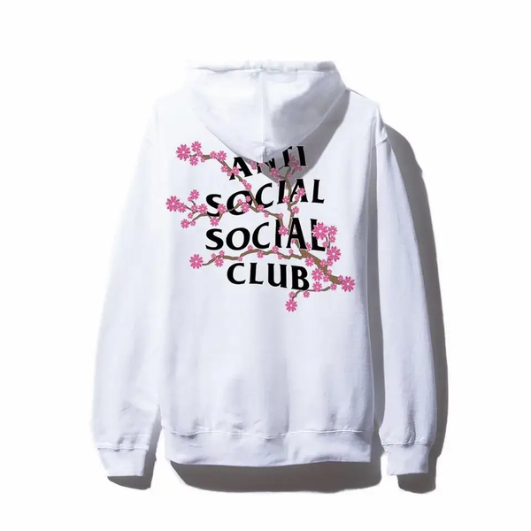 Anti Social Social Club Hoodie "Cherry Blossom" White