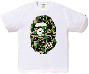 BAPE ABC Big Ape Head Tee White/Green