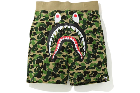 BAPE ABC Camo Shark Sweatshorts Green – Premier Hype