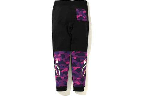 Purple bape joggers sales