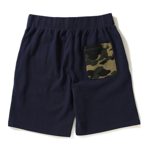 BAPE Shark Pocket Sweat Shorts Navy/Green