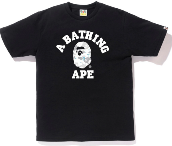 BAPE Space Camo College Tee Black