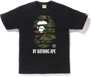 BAPE Tiger Camo By Bathing Tee Black