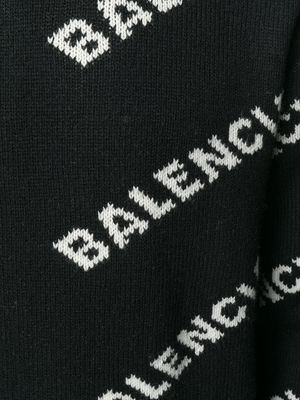 Balenciaga All-Over Logo Jumper