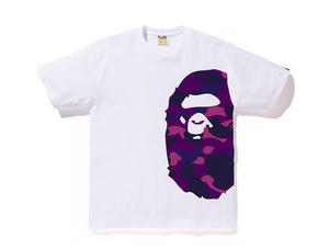 BAPE Color Camo Side Big Ape Head Tee White/Purple