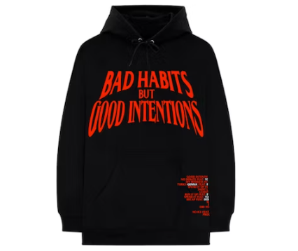 Nav x Vlone Bad Habits Hoodie Black