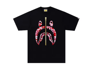 BAPE ABC Camo Shark Tee Black/Pink (SS22)