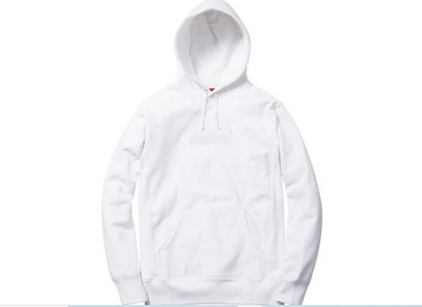 Supreme Tonal White Box Logo Hooded Sweatshirt