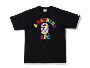 BAPE Sta Pattern College Tee Black