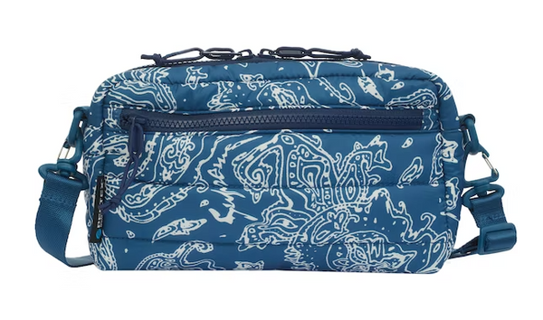 Supreme Puffer Side Bag Blue Paisley – Premier Hype