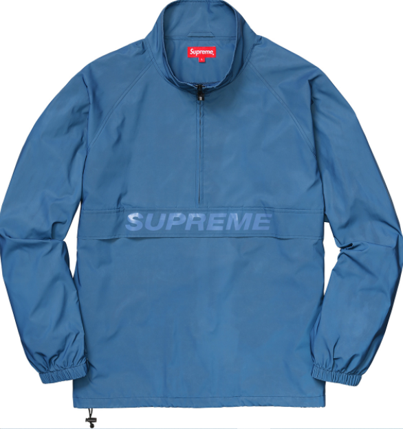 Supreme Reflective Half-Zip Pullover Blue – Premier Hype