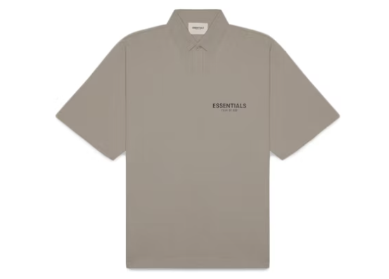 Fear of God Essentials Short Sleeve Boxy Polo Taupe