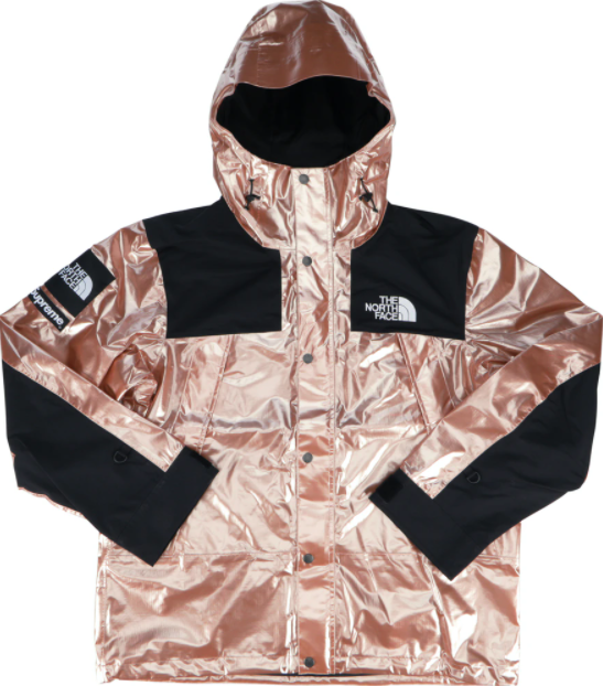 Supreme The North Face Metallic Mountain Parka Rose Gold Premier Hype
