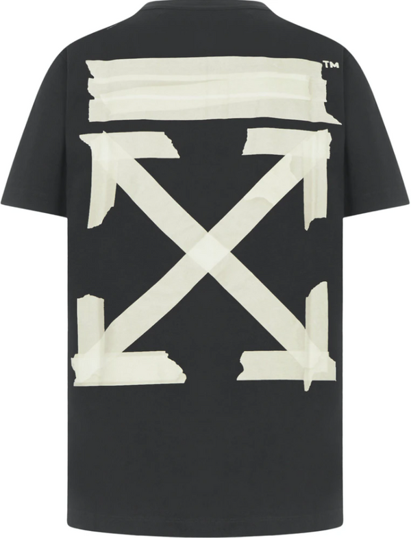 OFF-WHITE Slim Fit Tape Arrows T-Shirt Black/Beige