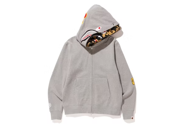 Bape double shark hoodie sales
