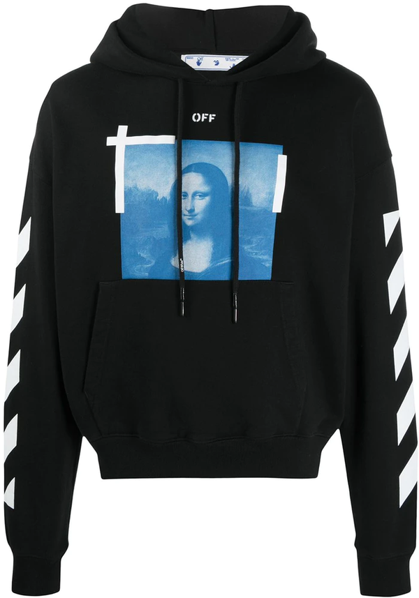 Off white black mona lisa hoodie hotsell