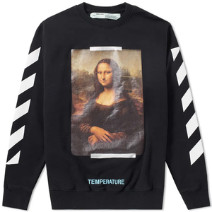 Off-White Diagonal Mona Lisa Crew Sweater