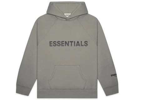 Fear of God Essentials Pullover Hoodie Applique Logo Cement