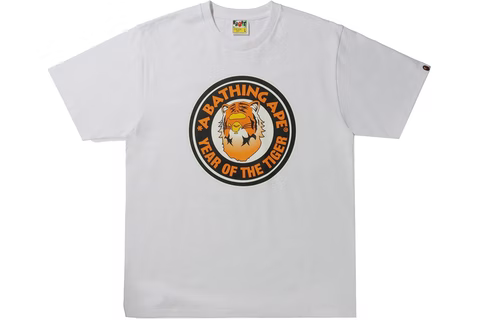 BAPE Year of the Tiger Tee White Premier Hype