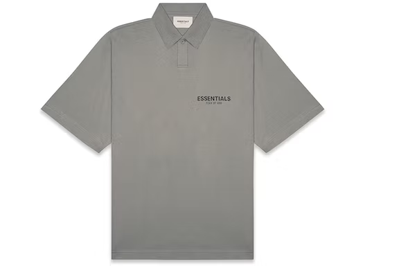 Fear of God Essentials Short Sleeve Boxy Polo Cement