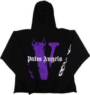 Vlone x Palm Angels Hoodie Black/Purple