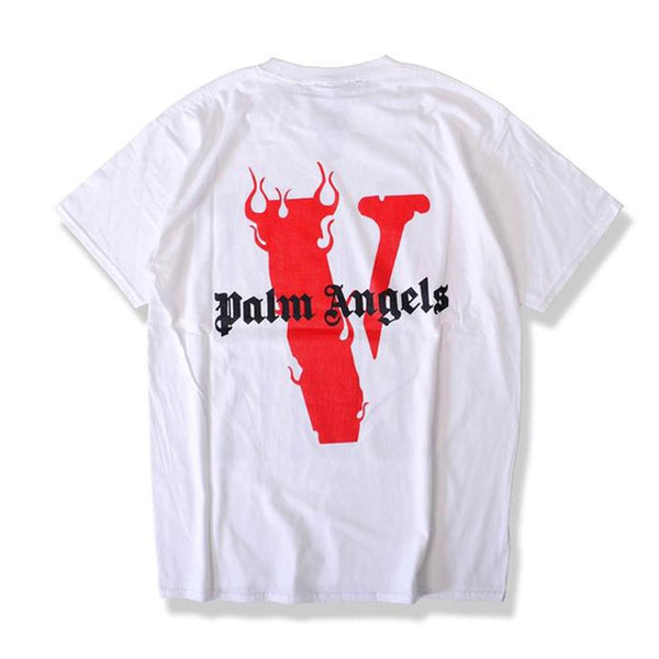 Vlone Palm Angels Tee - White/Red